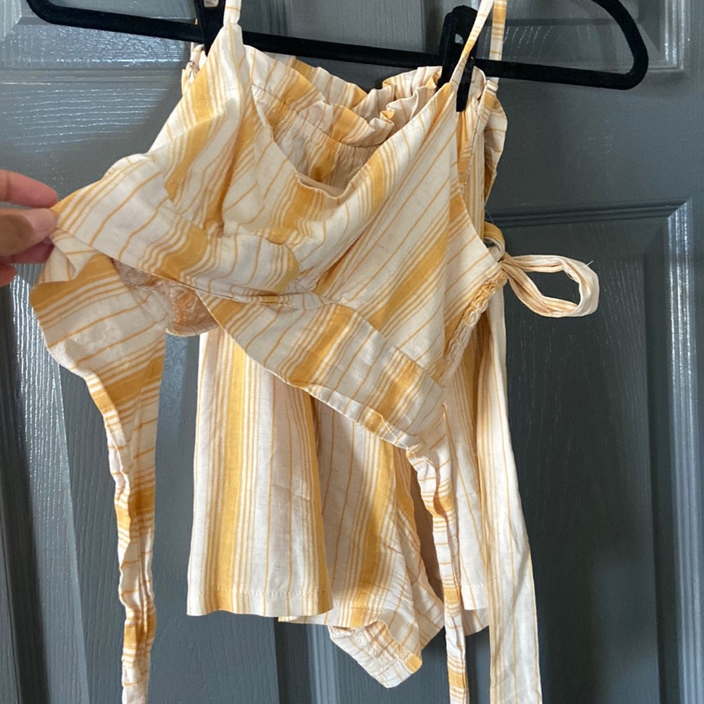 Two piece crop and short set